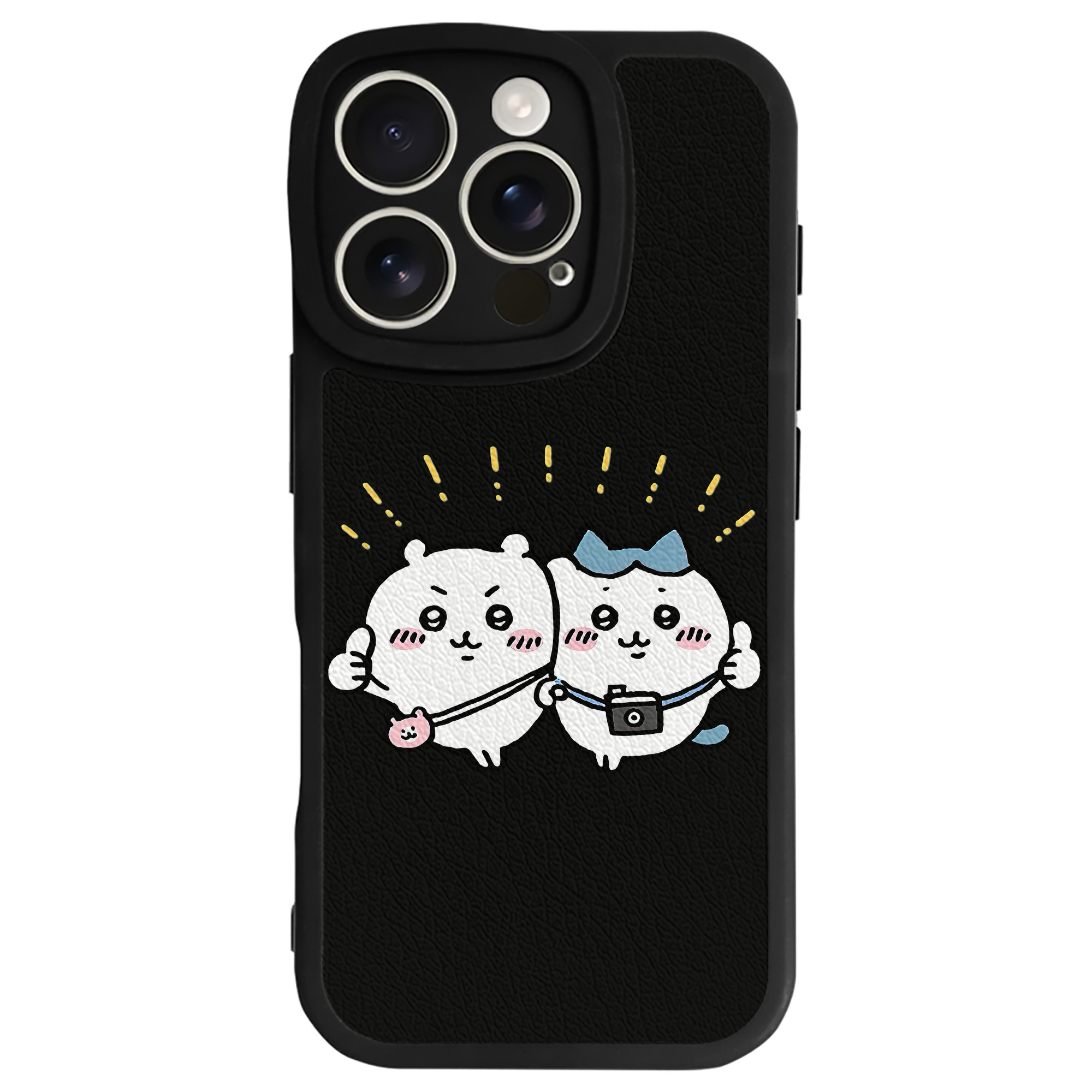 （画像用） ちいかわ ちいかわ Chii-kawa chiikawa 【iPhone 16シリーズ対応】シリコンスマホケース（レザー調） 材質：シリコン